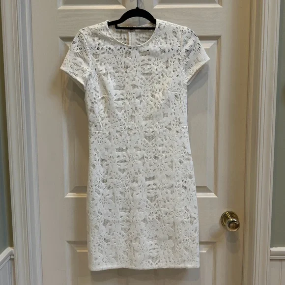 Rebecca Taylor Dresses | Rebecca Taylor Ivory White Dress | Color: White | Size: 4 | Llawlz's Closet